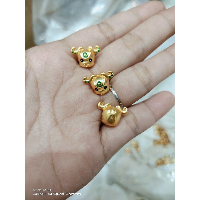 liontin charm xuping model sapi