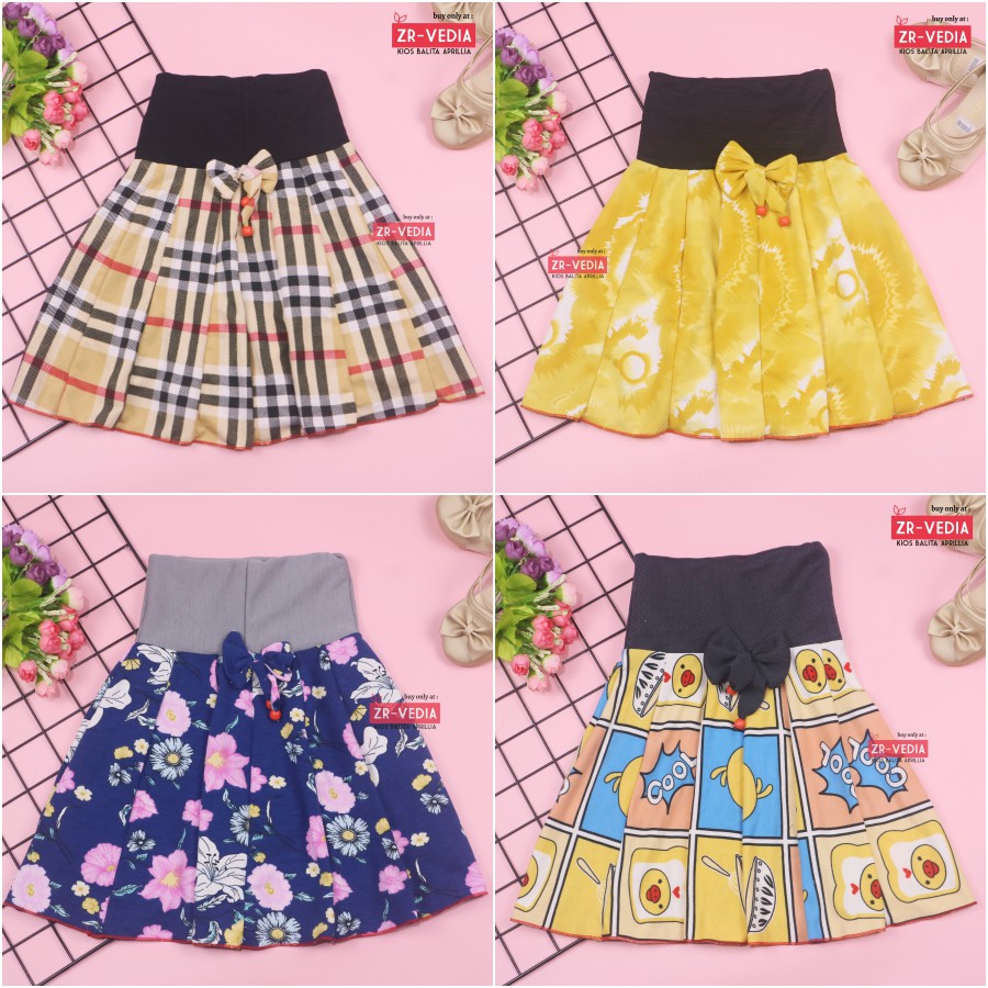 [MOTIF]Rok Pita Bianca uk. 4-5 Tahun / Rok Skirt Rempel Pendek Anak Perempuan Kids Girl Lucu