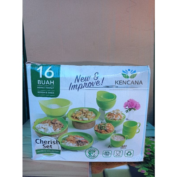 cherish set kencana 16 pcs warna ungu purple