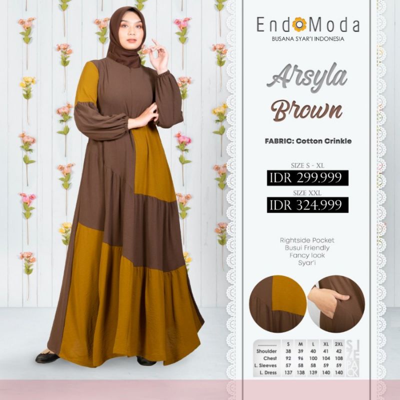 GAMIS CASUAL SYARi ARSYILA ENDOMODA