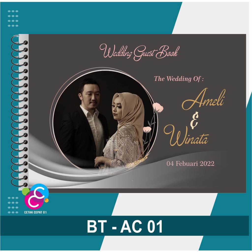 BUKU TAMU PERNIKAHAN CUSTOM CETAK CEPAT/ BUKU UNDANGAN SOFT COVER HARD COVER