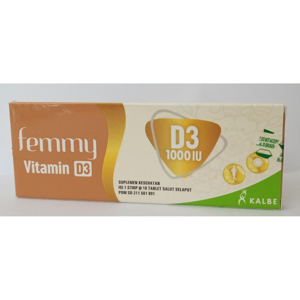 FEMMY VITAMIN D3 1000iu ISI 10 TAB