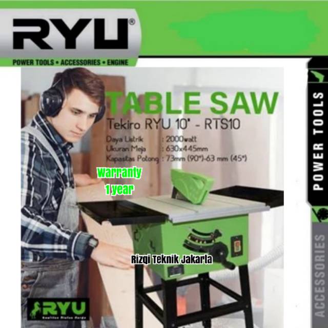Tekiro RYU Table Saw RTS10 Mesin Gergaji