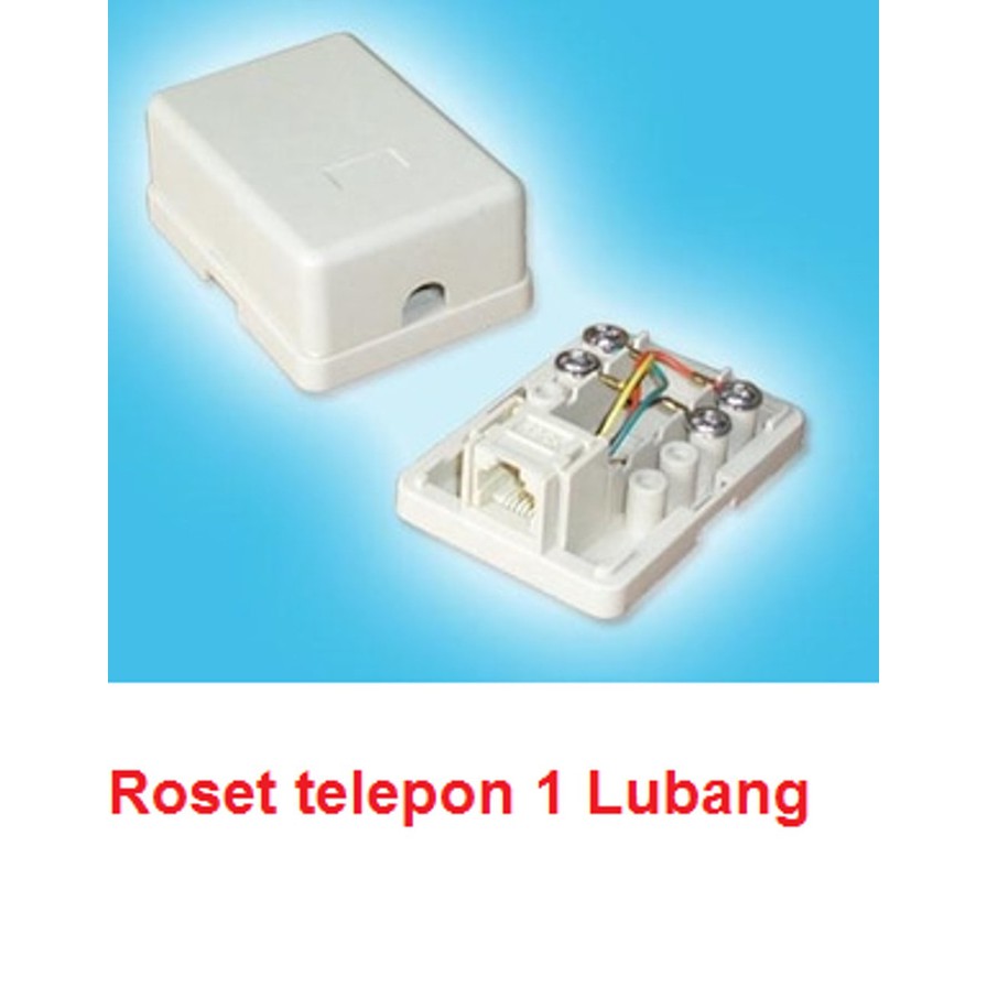 roset telepon 1 lubang