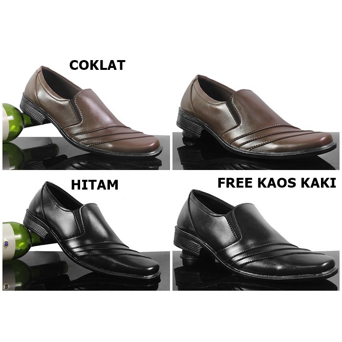 BIG SALE sepatu pria crocodile pantofel paul hitam / coklat