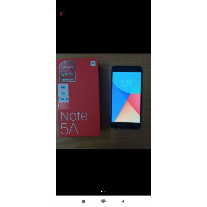 Xiaomi Redmi Note 5A 3/32 second kondisi 99% like new