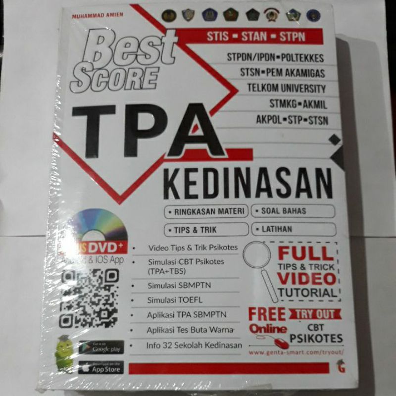 BEST SCORE TPA KEDINASAN ° STIS ■ STAN ■ STPN ■ STPDN/IPDN ■ POLTEKKES ■ STSN ■ PEM AKAMIGAS ■ TELKO