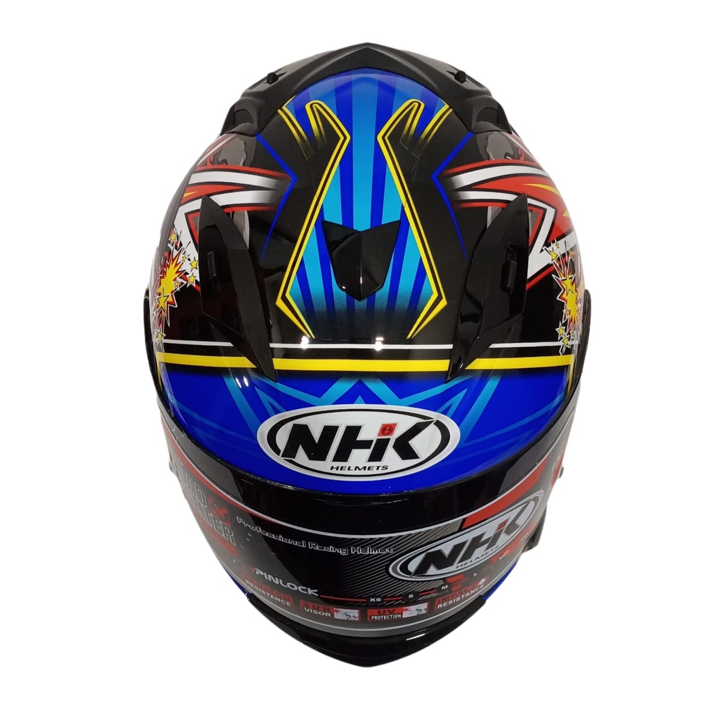 HELM FULL FACE NHK MOTIF RACE PRO BOOM BLACK GLOSSY NHK GP1000 RX9