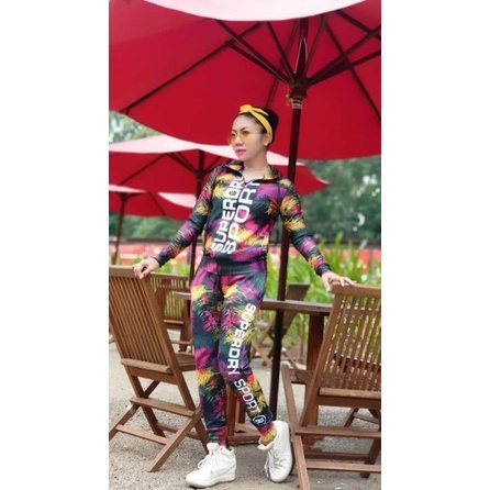 BAJU SENAM MURAH SXB SUPER DRY SPORT JACKET HOODIE AND JOGGER