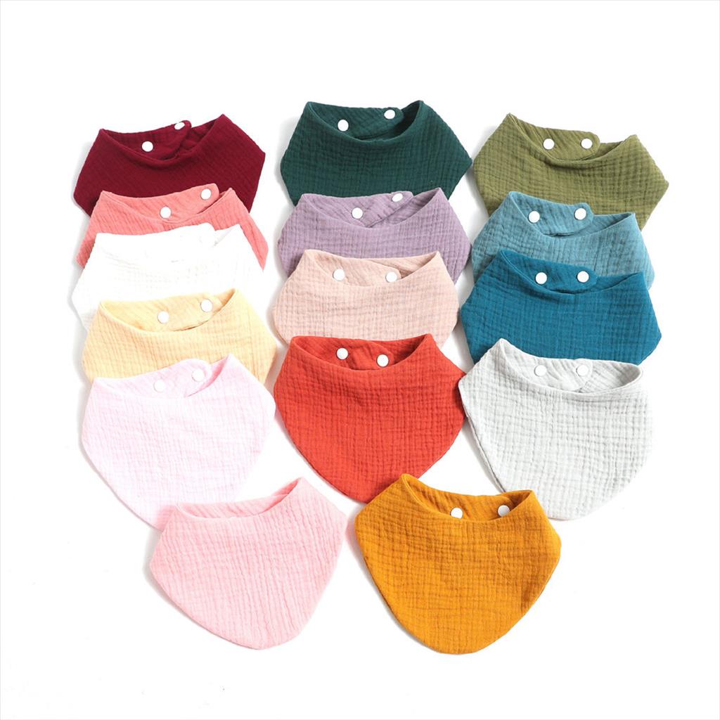 JM0033 Bibs Anak Muslin Segitiga Bib Muslin Slabber Bayi Baby Celemek Tatakan Iler Burpy Makan