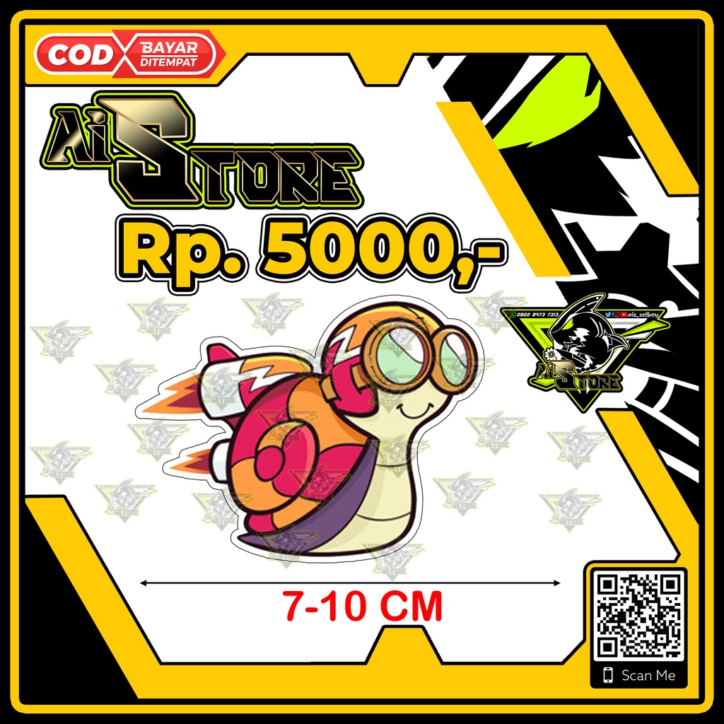Stiker Logo Keong Turbo