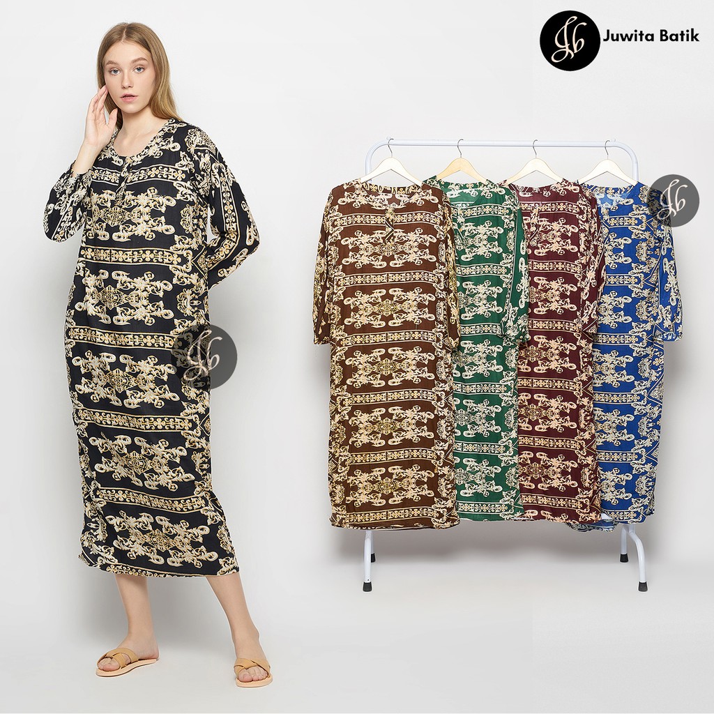 Juwita Batik - Daster Longdress Busui Motif Sultan