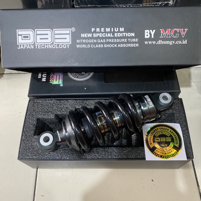 MONO SHOCK MOTOR JUPITER MX - MX NEW - MX KING ORIGINAL DBS BY MGV UK-205MM / TERMURAH MONOSHOCK BELAKANG JUPITER MX UKURAN 205 MM ORIGINAL DBS BY MGV