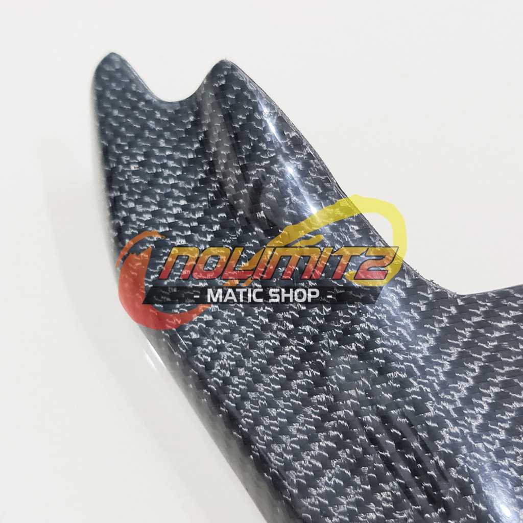 Cover Tutup Dek Bensin Bawah Jok Carbon Kevlar Parts Ori NMAX 2020