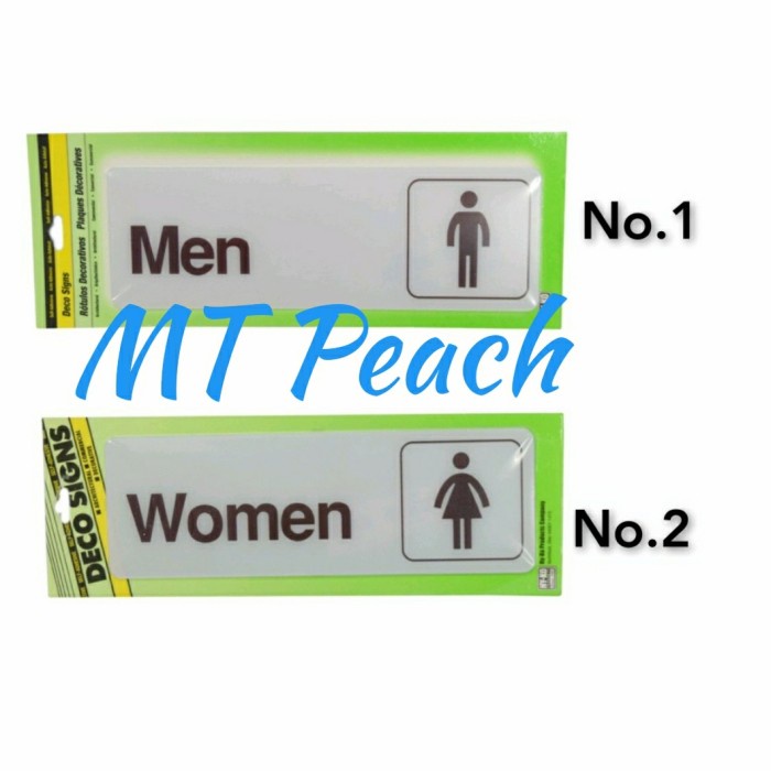 

HY KO STIKER SIGN LABEL MEN I WOMEN ANODIZED TOILET MEN WOMEN STICKER - Women MA17