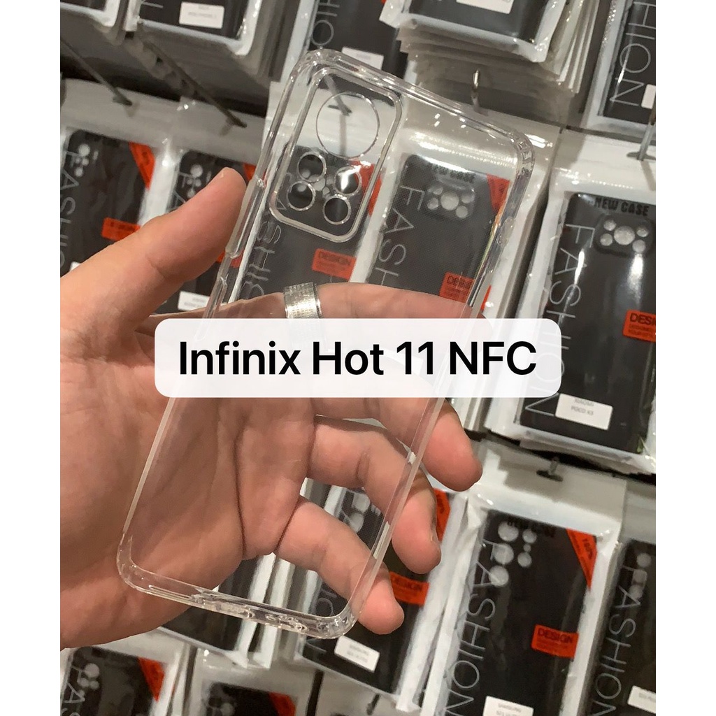 C/C- CASING COVER SARUNG INFINIX HOT 11 / INFINIX HOT 11S / INFINIX HOT 11S NFC / HOT 11 PLAY / INFINIX NOTE 11 NFC / INFINIX HOT 8 9 9 PLAY 10 PLAY 11 PLAY / INFINIX NOTE 10 PRO 11 11s 11s nfc PRO Soft Case Clear Bening Transparan / Jelly Case Bening