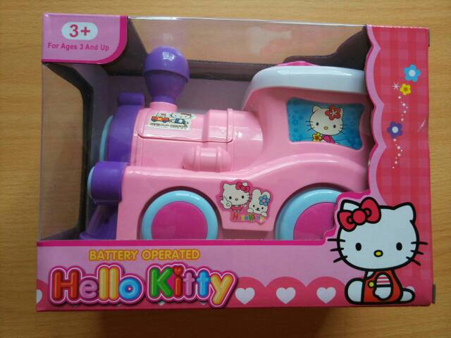 Mainan anak hello kitty train for bayi /balita