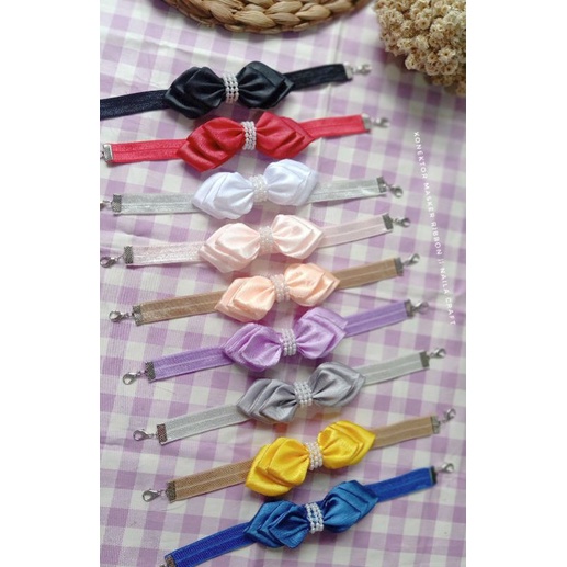 Konektor Masker Ribbon Satin || Konektor Pita