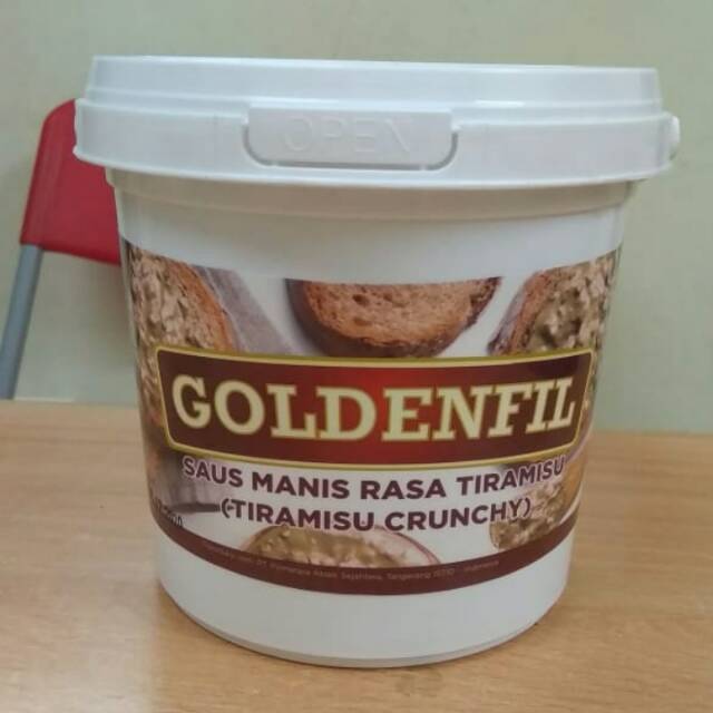 

Selai tiramisu crunhcy goldenfil 1kg saus manis rasa tiramisu