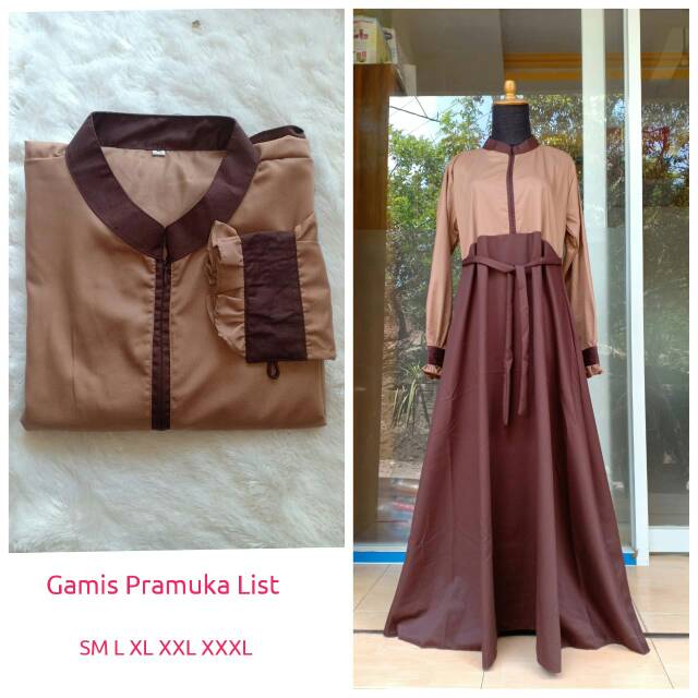 Pramuka, gamis dewasa toyobo pramuka