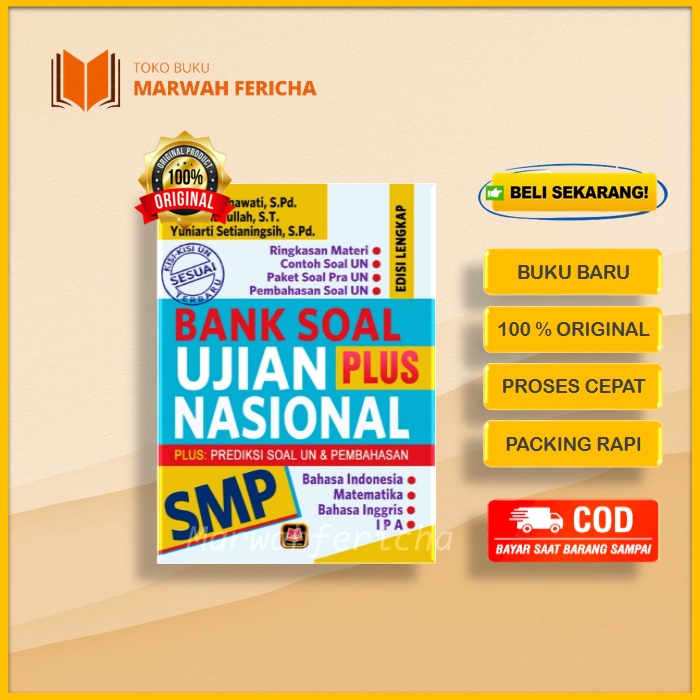 Download BANK SOAL UJIAN NASIONAL SMP PLUS EDISI LENGKAP - Buku Sekolah