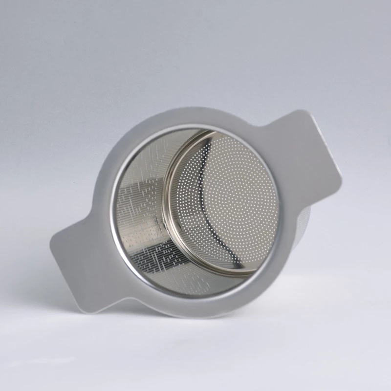 1Pcs Household Reusable Double Handles 304 Stainless Steel Mesh Tea Drain Strainer