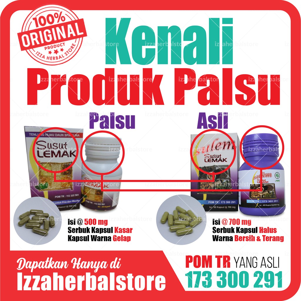 SUSUT LEMAK Pelangsing Tubuh Perut Herbal Alami ORIGINAL