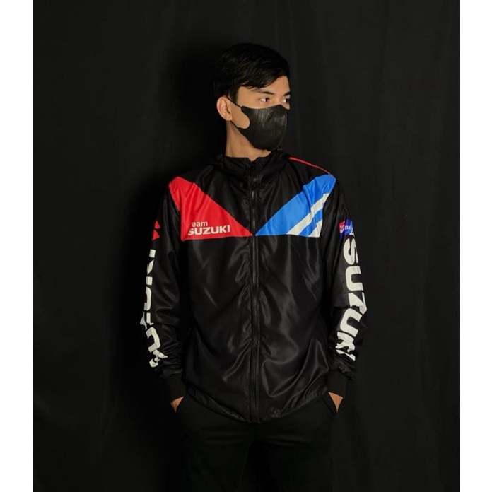 ✅[NEW] OUTWEAR JAKET HOODIE TEAM SUZUKI GSX SATRIA FU SUNMORI TOURING