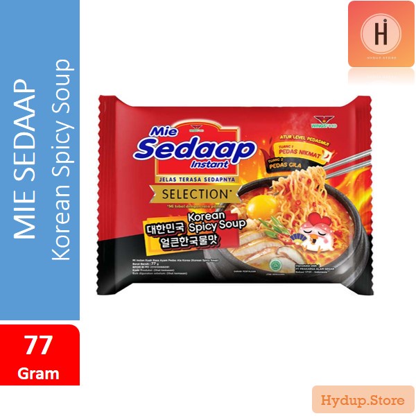 

Mie Sedaap | Mi Sedap instan Kuah Rasa Korean Spicy Soup 77 Gram