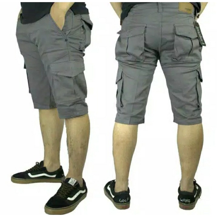 Celana cargo pendek pria/celana kargo pendek/celana kantong samping size 27-38