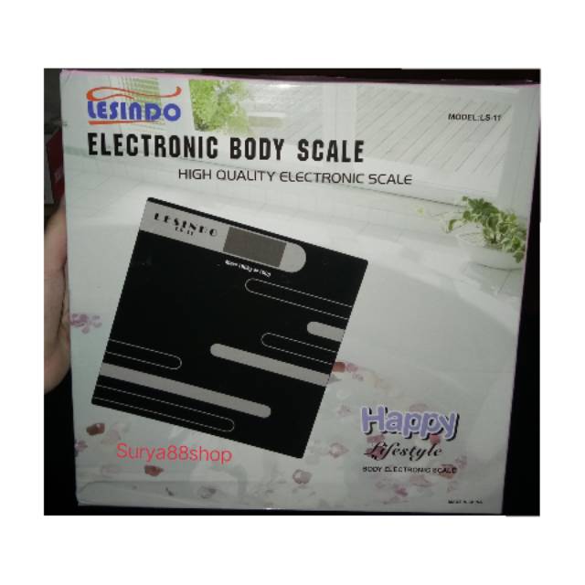 Timbangan Badan Digital Elektronik Kaca Lesindo LS 11