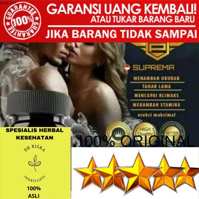 100% ASLI Suprema obat pria dewasa herbal original suprema stamina pria
