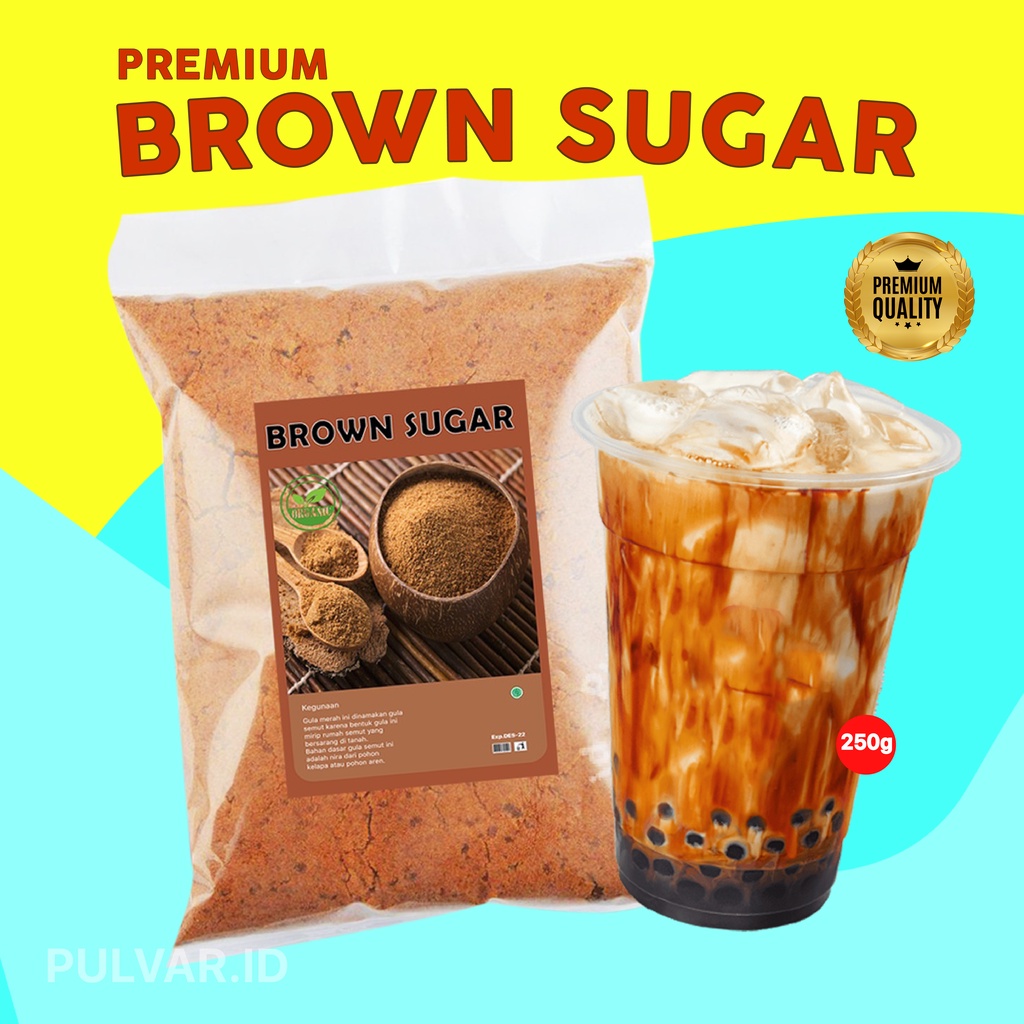 GULA AREN BUBUK / GULA AREN ASLI / BROWN SUGAR BUBUK / BOBA BROWN SUGAR / GULA AREN AREN ORGANIK 250