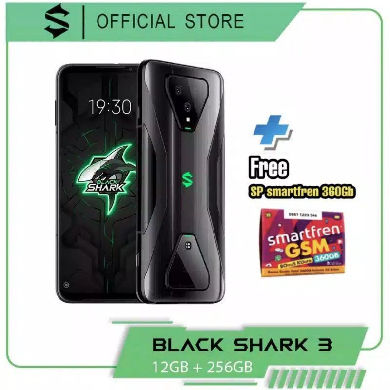 Black Shark 3 12GB/256GB Midnight Black - 5G Gaming Phone