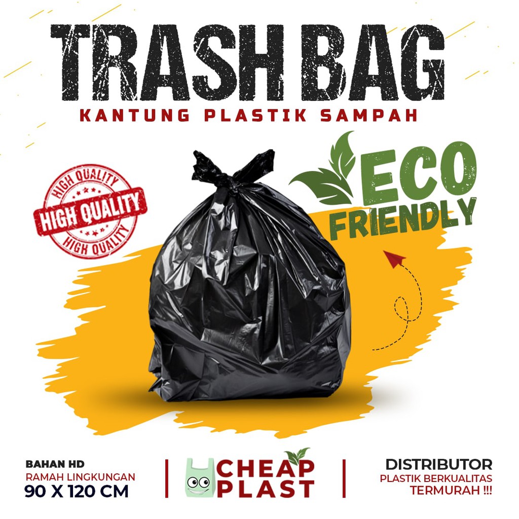 KANTONG PLASTIK SAMPAH 90x120 HITAM