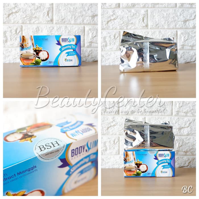 Original Beauty Body Slim Herbal Slimming Tea (Bsh Tea) , Original, New Pack (Depkes) Promo 