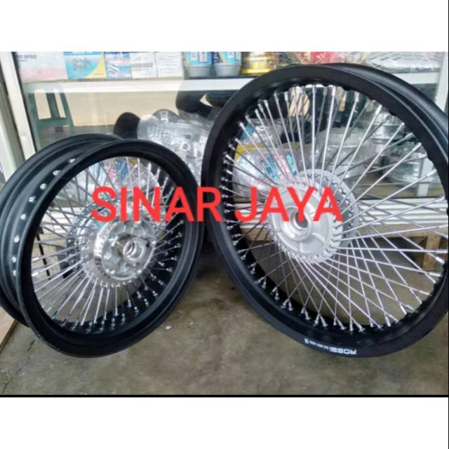 Sepaket velg 350 16 atau 17 dan 250 18 atau 17 custom basis scorpio benelli pe 250 japstyle cros dll