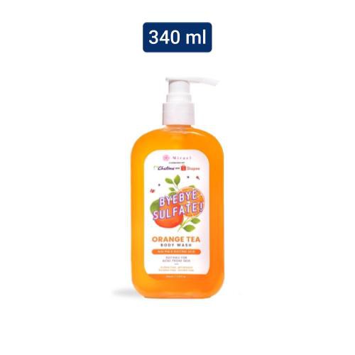 MIRAEL x CHATIME X SHOPEE BYE BYE SULFATE ORANGE TEA BODY WASH 340ML