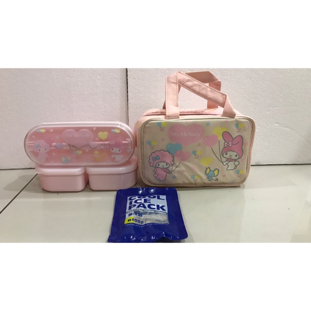 Tas dan Kotak Makan Anak Sanrio Original My Melody atau Sugar Bunnies