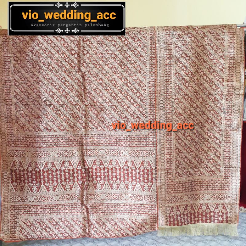 kain songket+selendang palembang