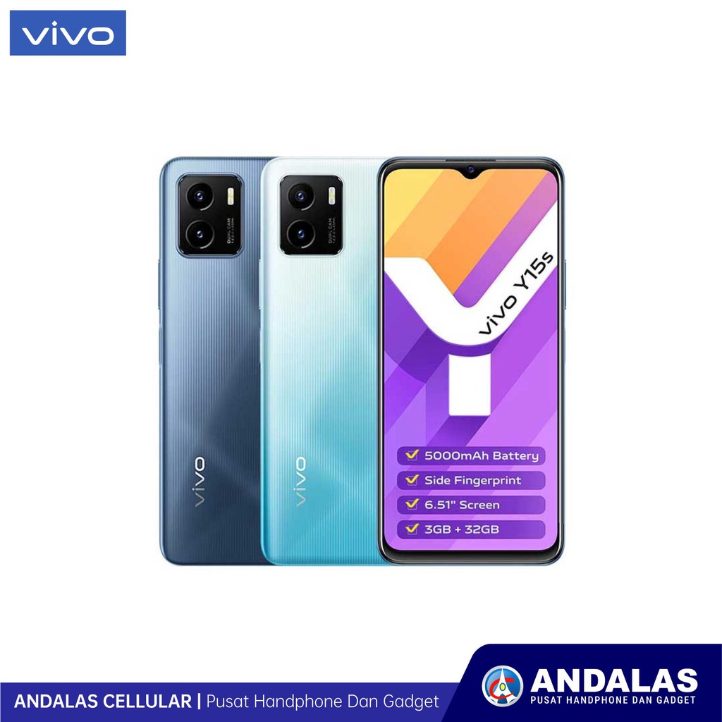 VIVO SMARTPHONE Y15S 3/64GB 6,51 INCH GARANSI RESMI