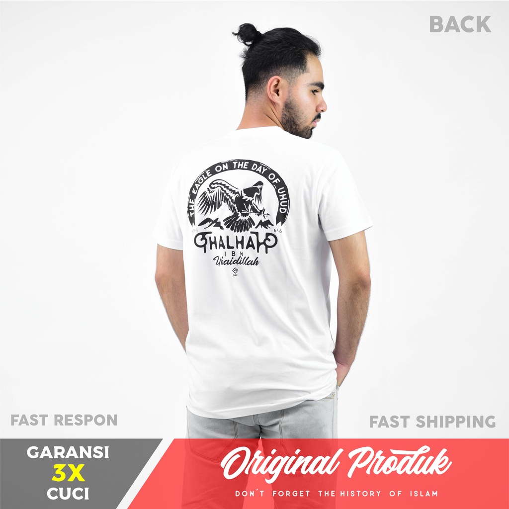 KAOS QAF TALHAH IBN UBAIDILLAH - Original Kaos Qaf Moeslem Apparel