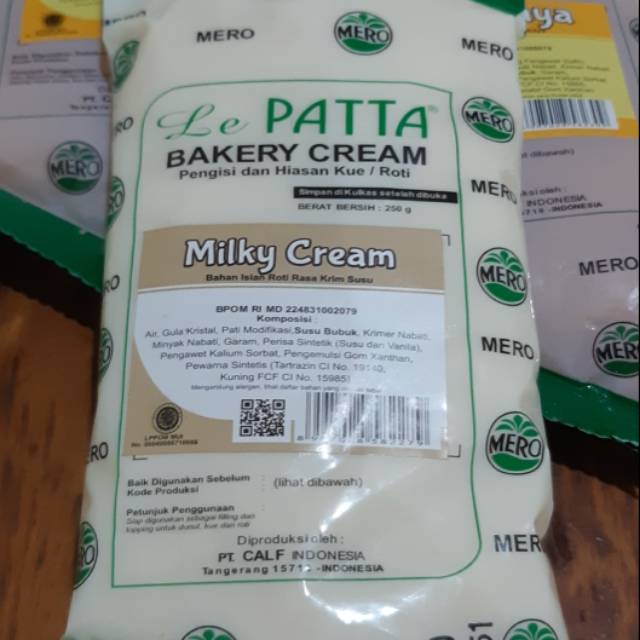 

Selai Mero lepatta Milky Cream~250 gr