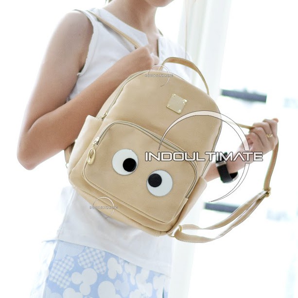 Ultimate Tas Ransel Wanita JN-3500 - Black / Tas Cewek Backpack Korea Import Batam Murah Branded