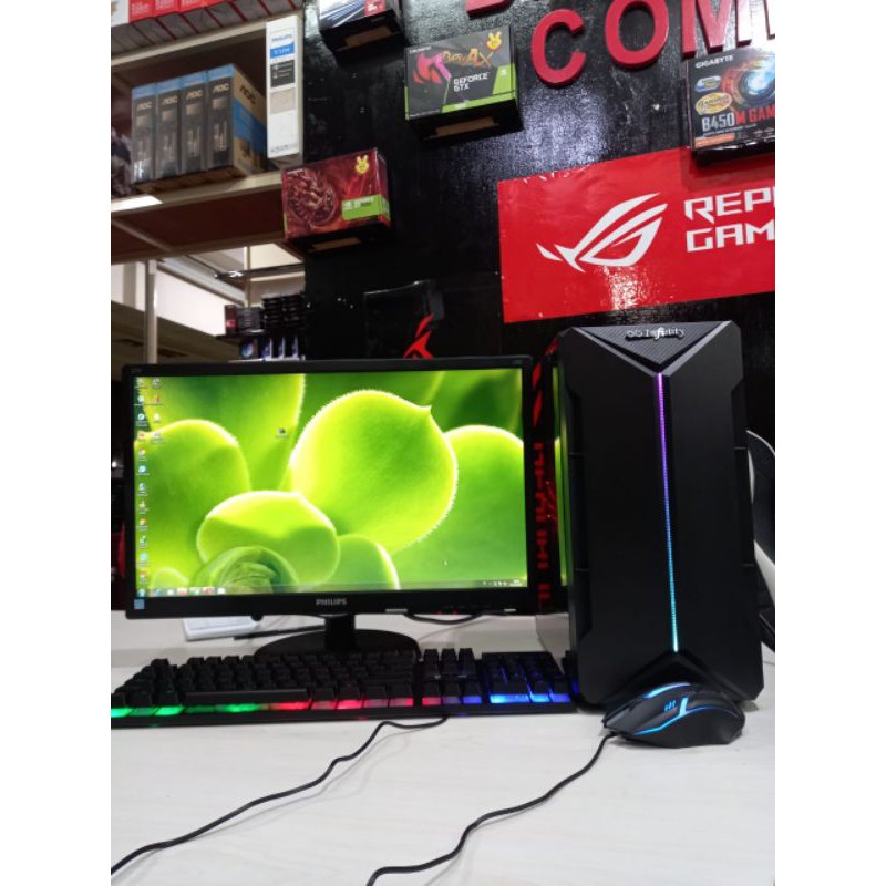 PC Core i5 /ram 8gb/vga 4gb/monitor /FULL SETT Siap pakai gaming editing