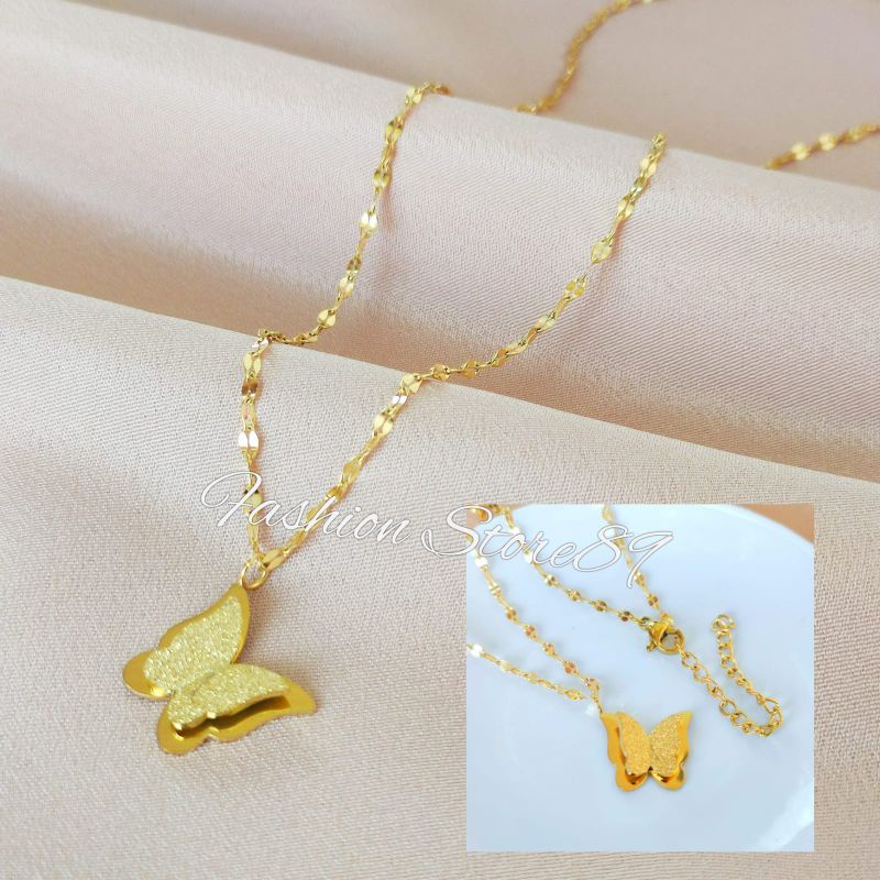 Kalung Fashion Titanium Impor Antikarat wanita Premium Quality
