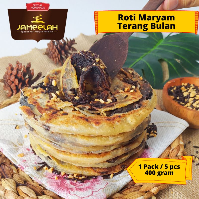 Jual Roti Maryam Coklat Kacang Isi 5 Pcs Roti Canai Cane Frozen