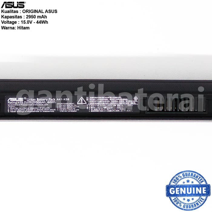 Baterai ORI Asus A46C A46CA A46CB A46CM A46 K46CA K46CB K46CM A41-K56