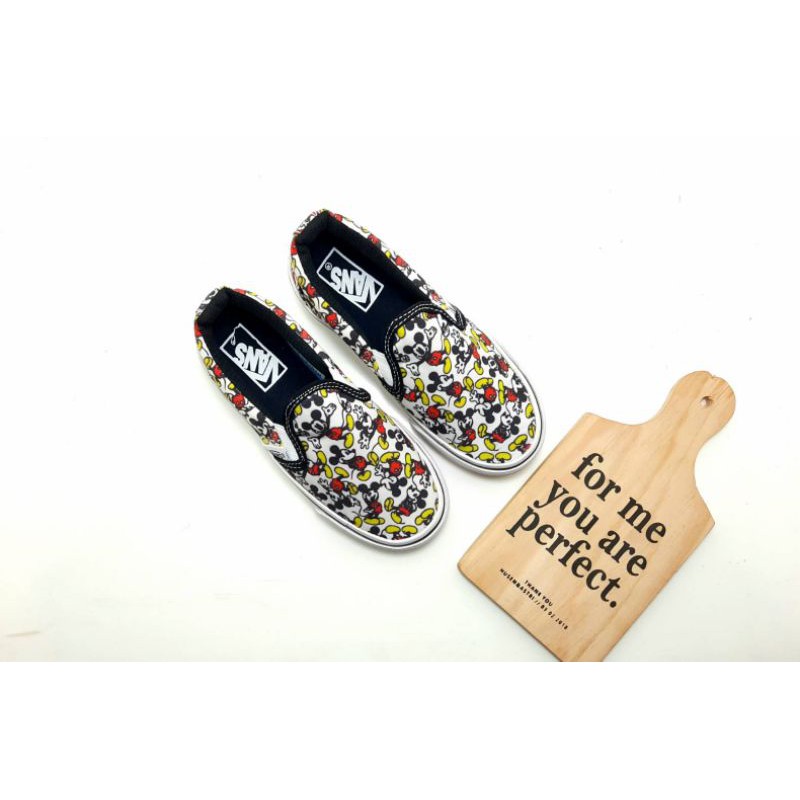 Sepatu Kids Unisex Vans Mickey Mouse Slip On Qulity Import