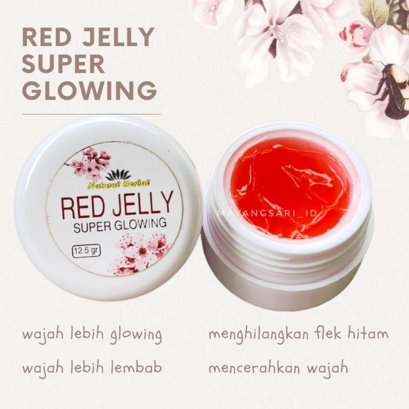 Red jelly super glowing / arbutin /geamoore/ rk glow/ cream red jelly 12.5gram
